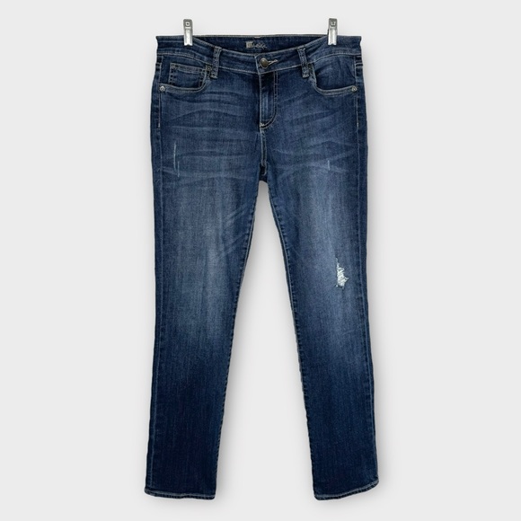 Kut From the Kloth Catherine Mid Rise Boyfriend Jeans 12 dark wash relaxed fit - Picture 10 of 10